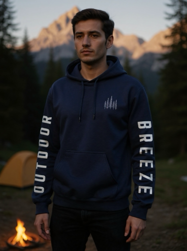Outdoor Breeze Navy Hoodie