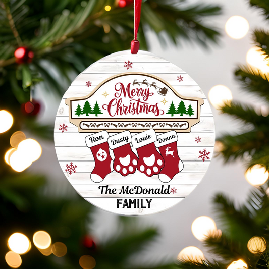 Family Stocking Ornament