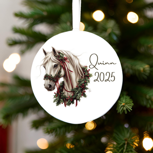 White Horse Ornament