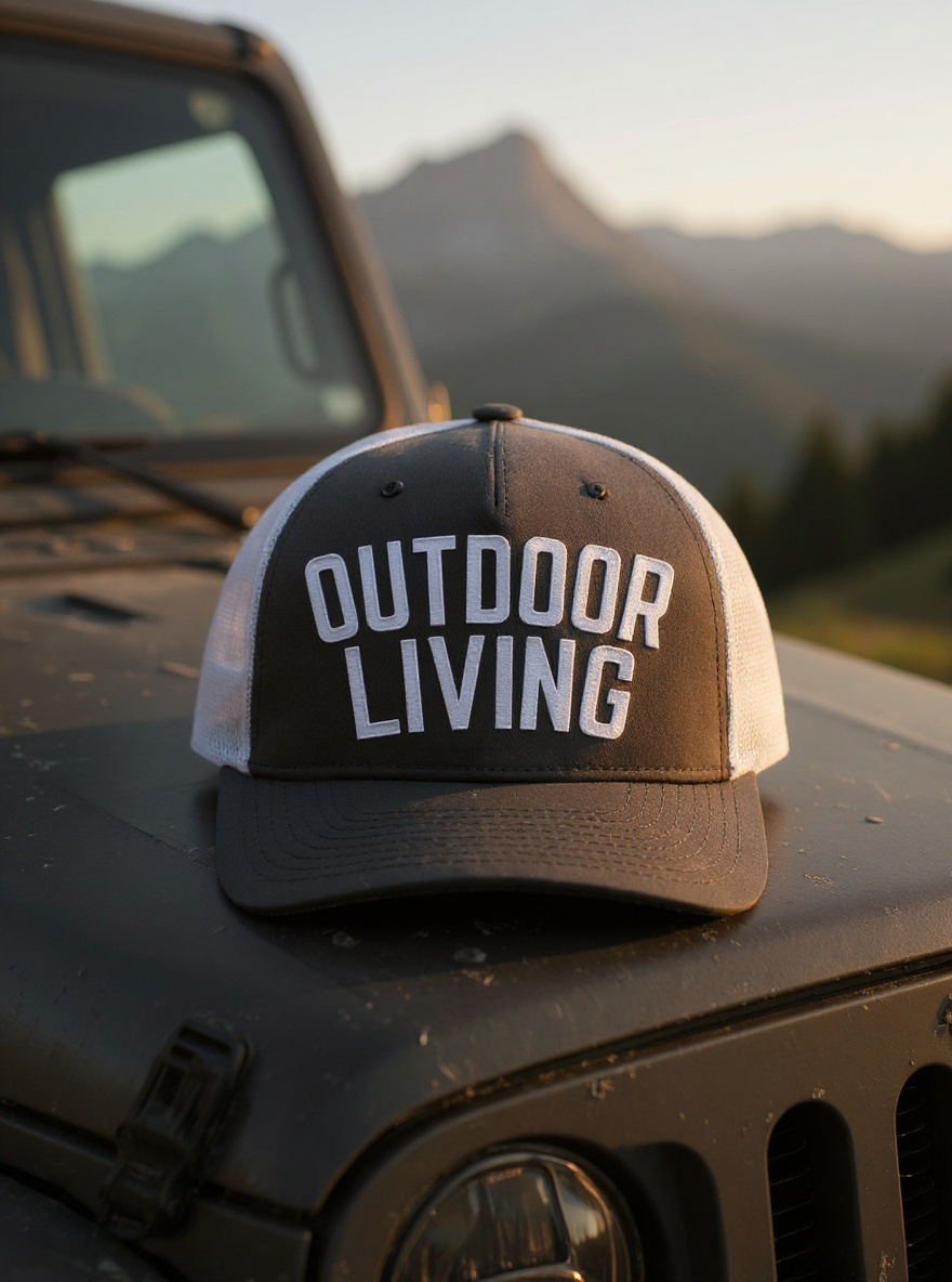 Outdoor Living Charcoal Trucker Hat