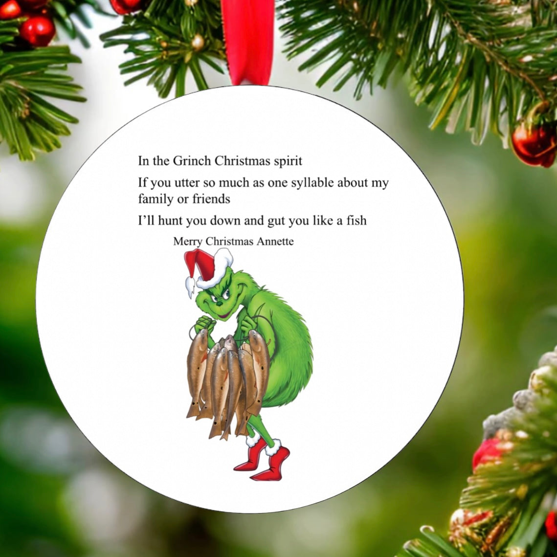 Grinch Ornament