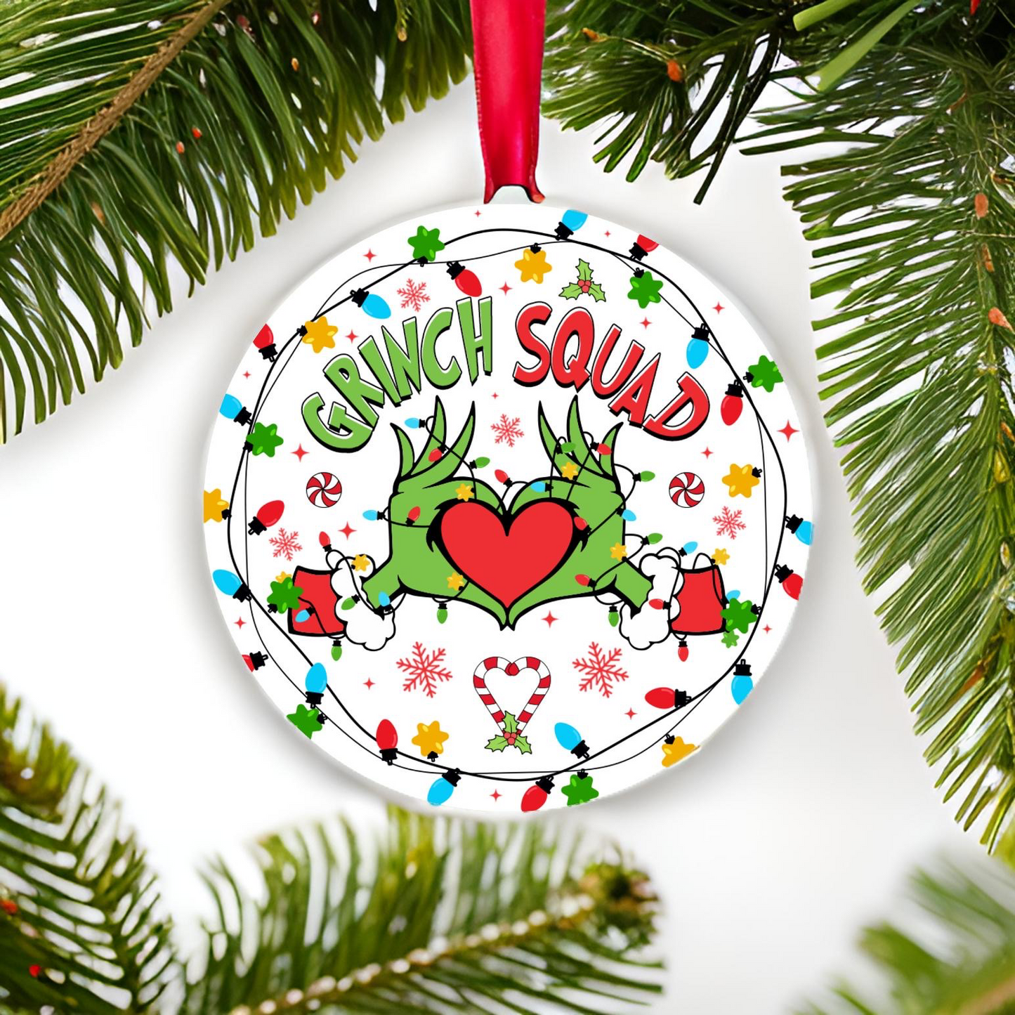 Grinch Squad Ornament