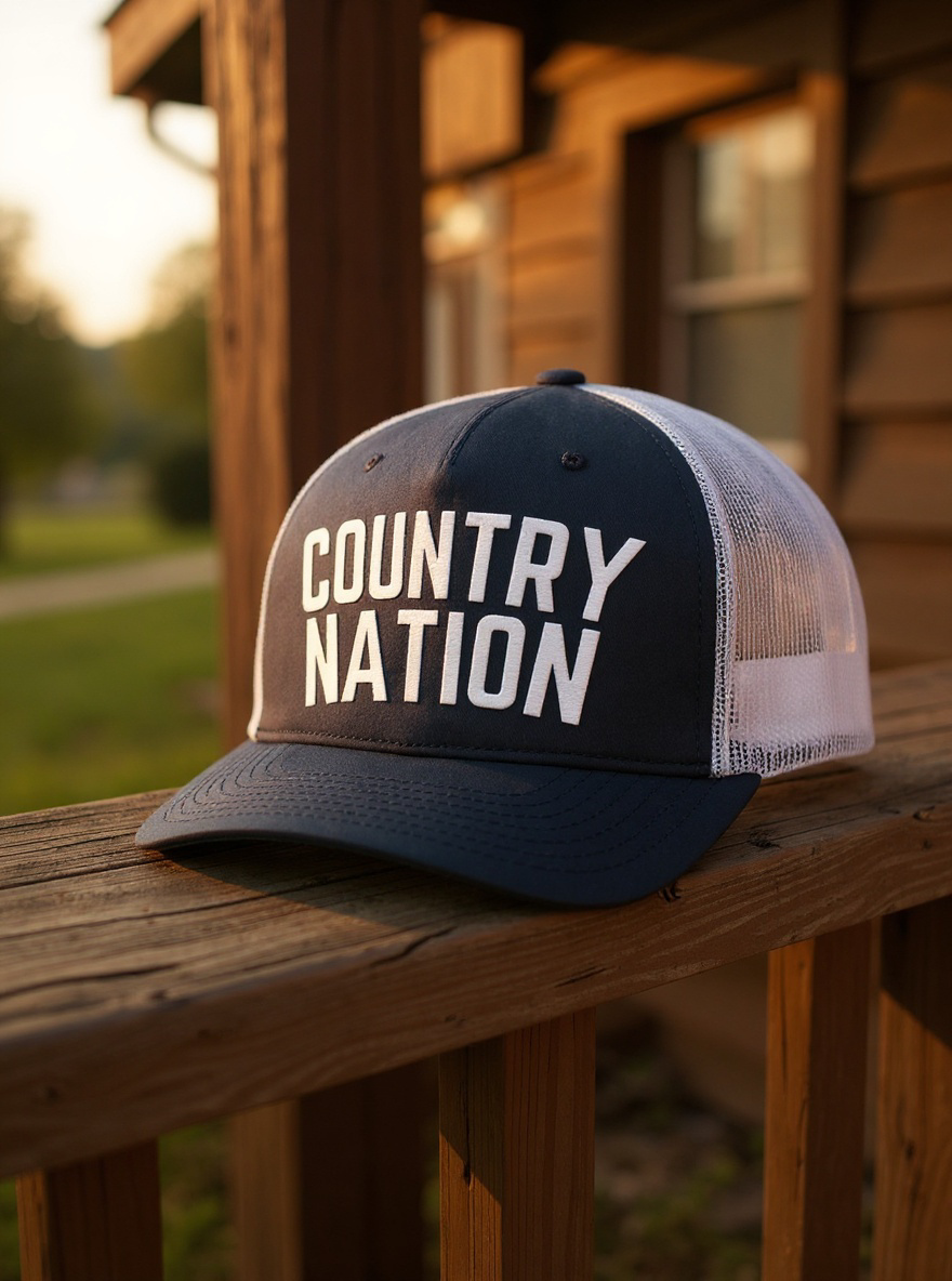 Country Nation Navy Trucker Hat
