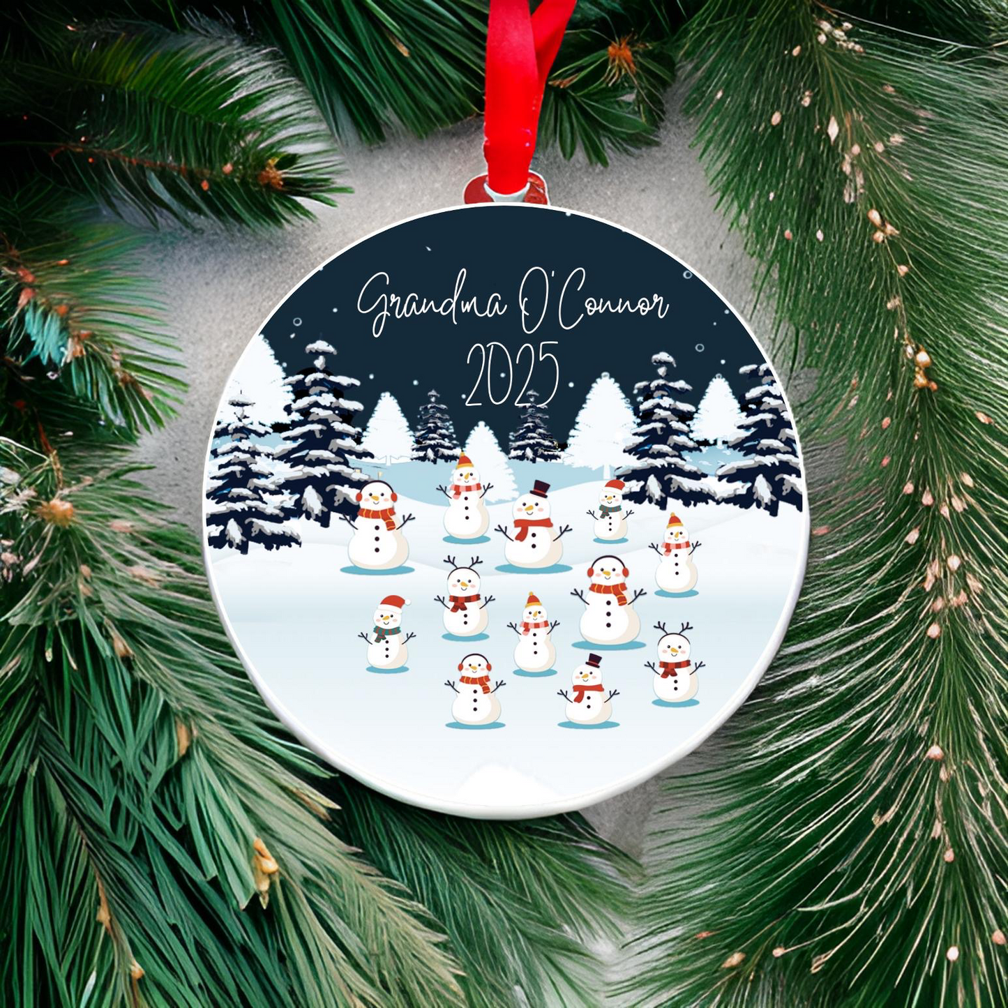 Snowman Personalized Ornament