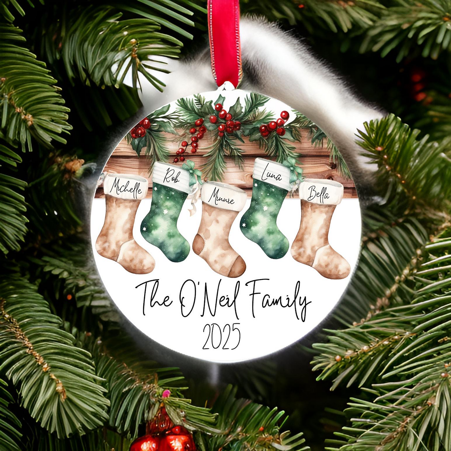 Personalized Stocking Christmas Ornament
