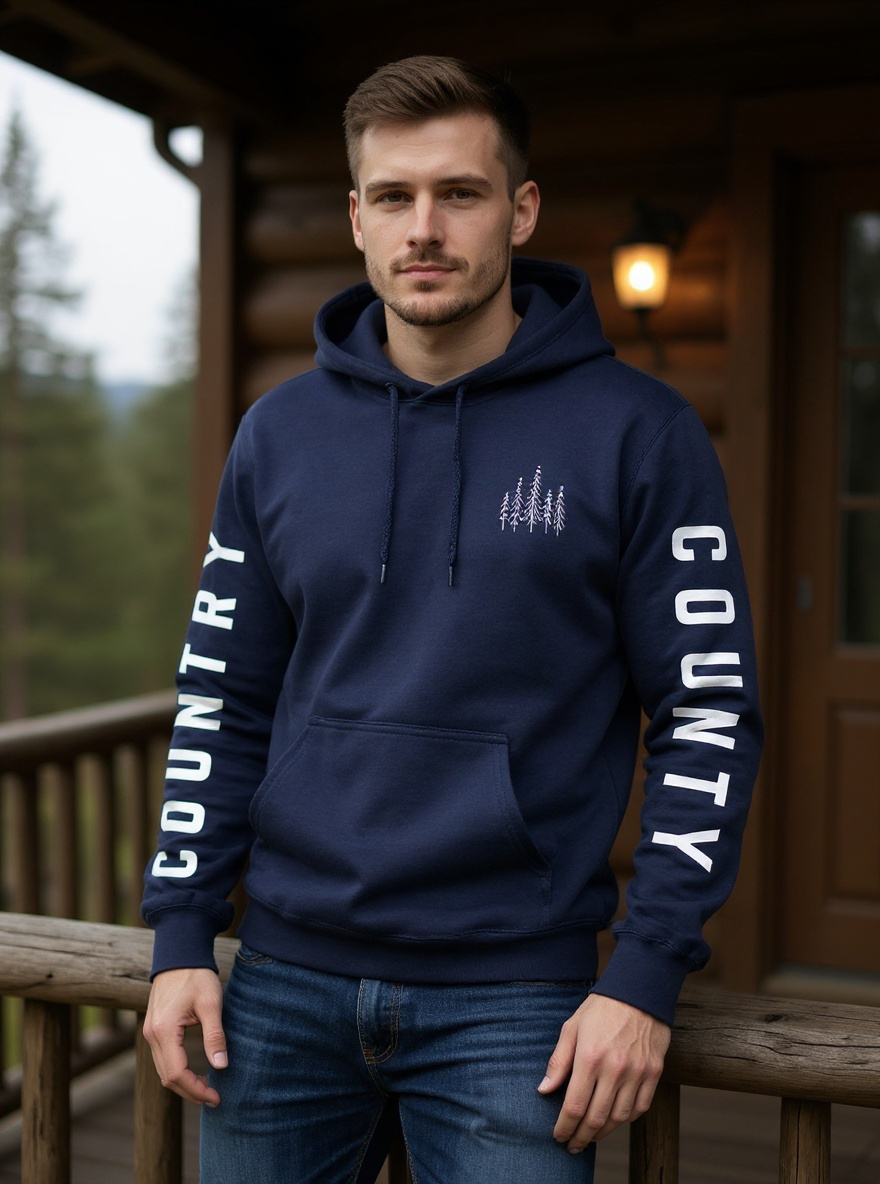 Country County Navy Hoodie