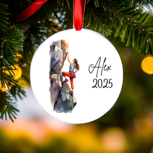 Rock Climber Ornament