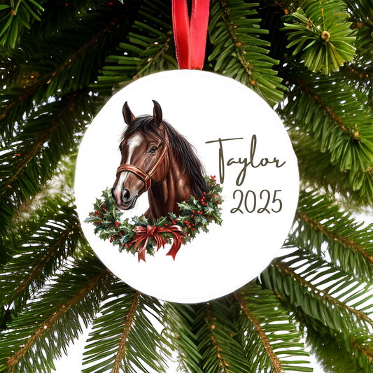 Brown Horse Ornament