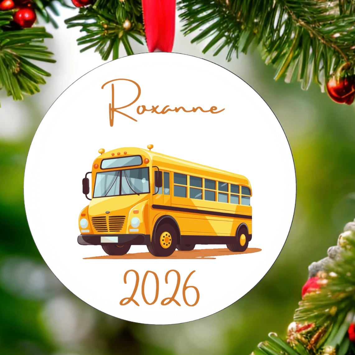 School Bus Ornament