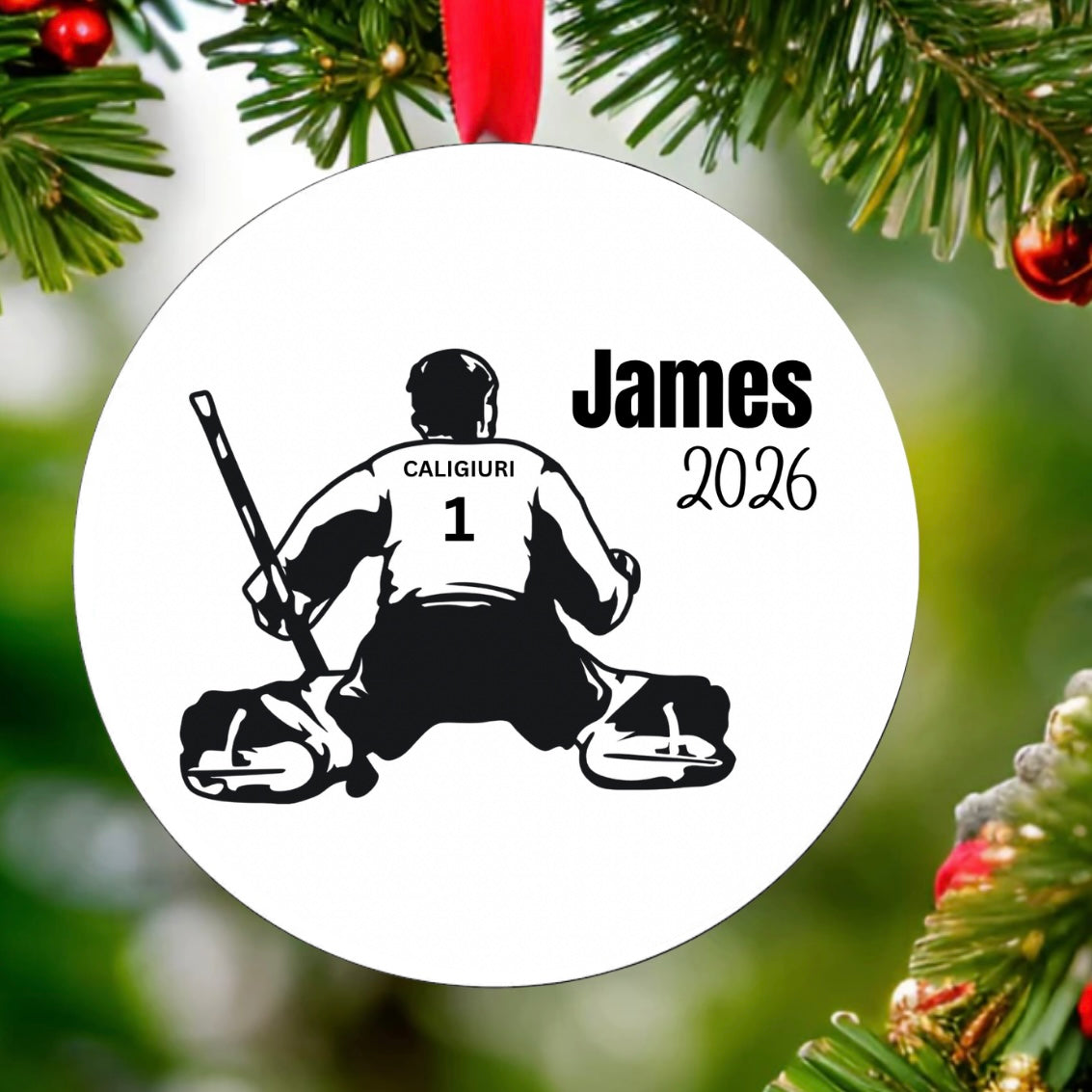Goalie Ornament