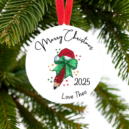 Festive Pencil Ornament