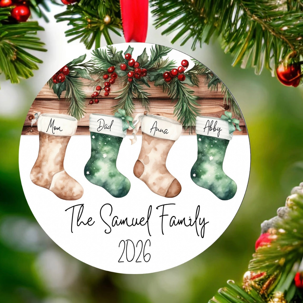 Personalized Stocking Christmas Ornament
