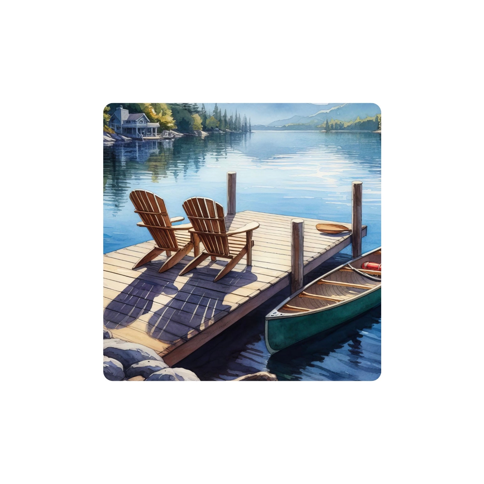 Adirondack, Chairs, Lake, Boat, Magnet, Household, Gifts For Her, Refrigerator Magnet, Hold Things, Christmas Gifts, Gifts For Him