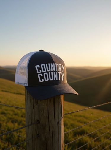 Country County Navy Trucker Hat
