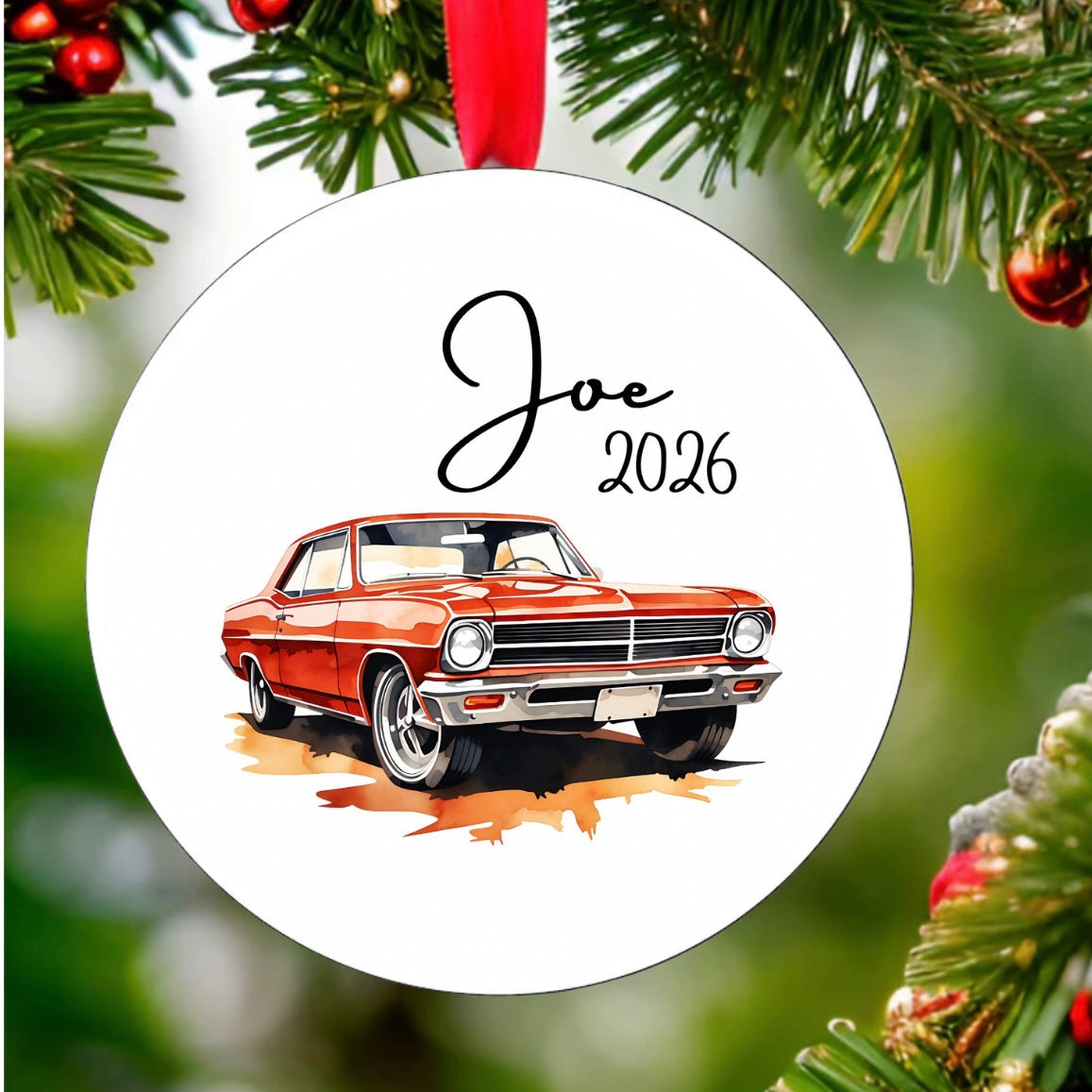Vintage Car Ornament