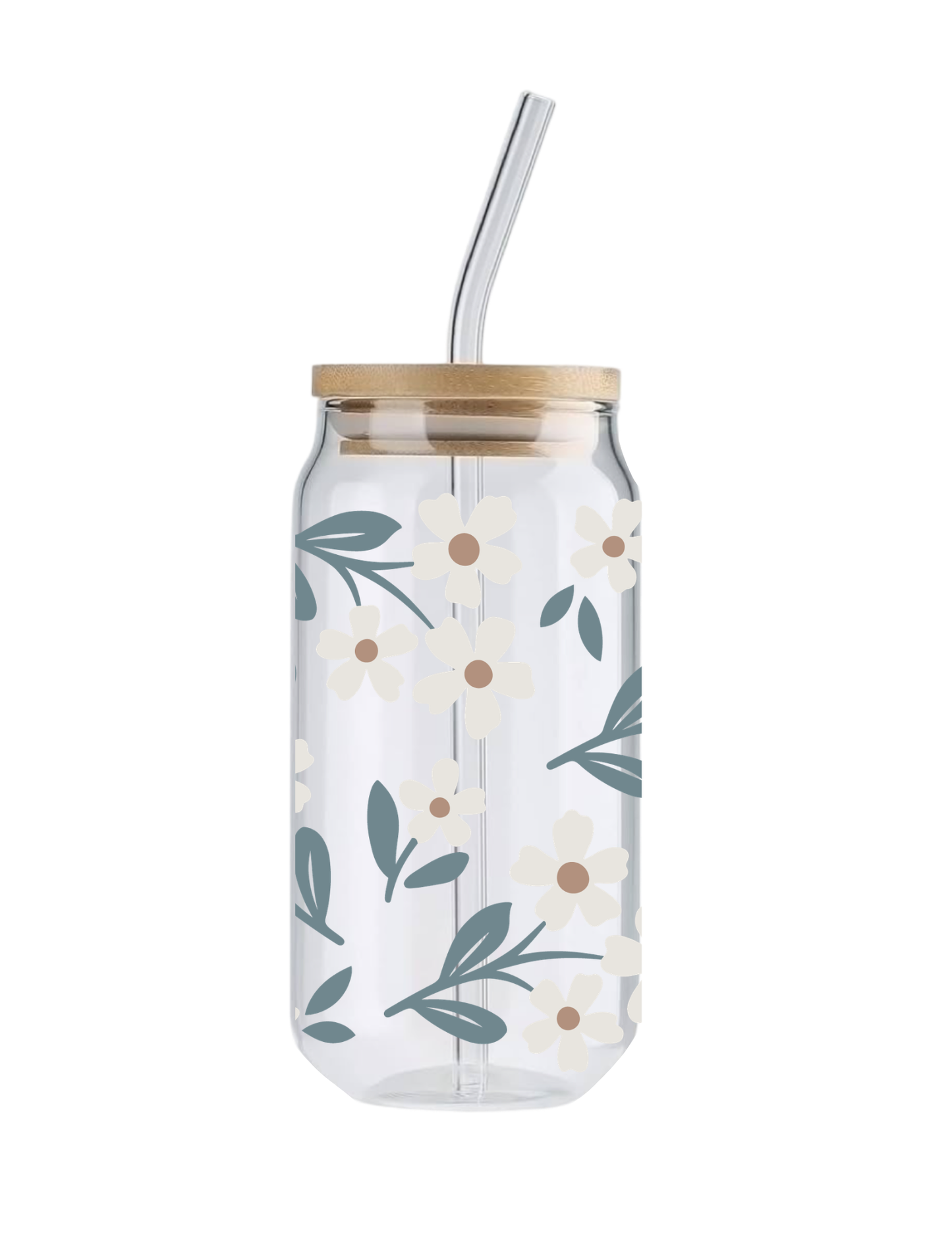 Daisy Blooms Glass Tumbler
