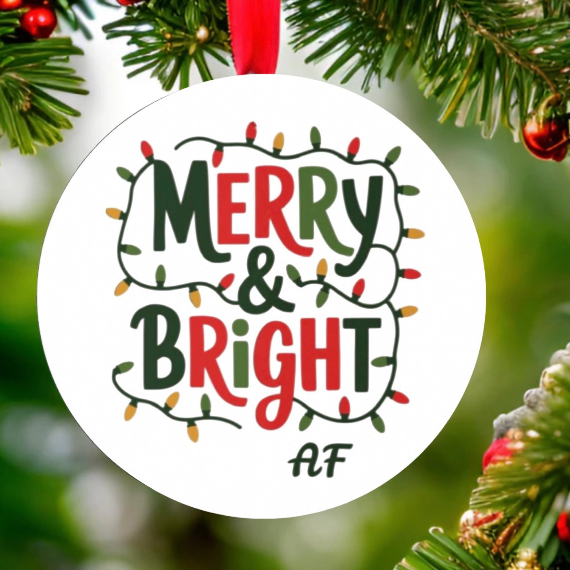 Merry And Bright Ornament