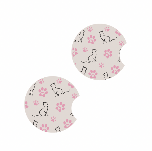 Cats + Paws, Car Coaster