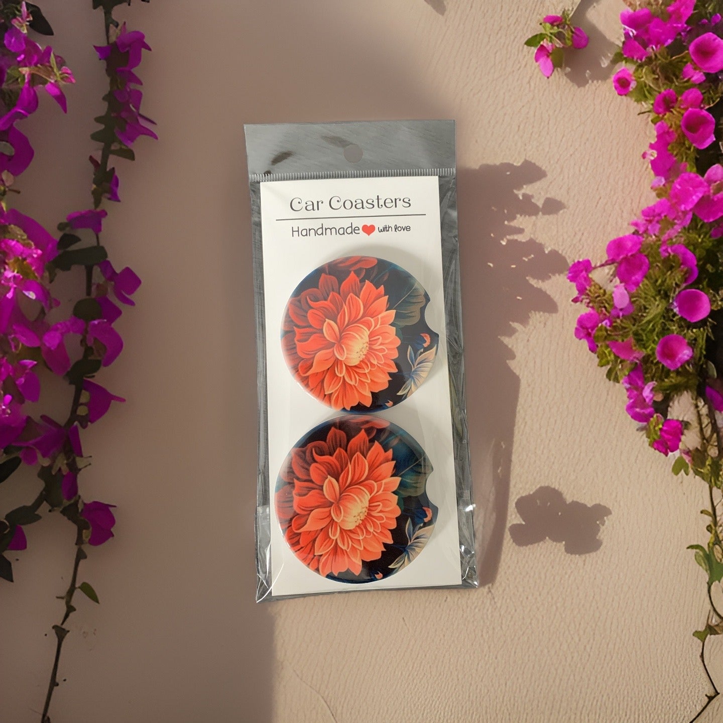 Intricate Flowers, Car Coaster