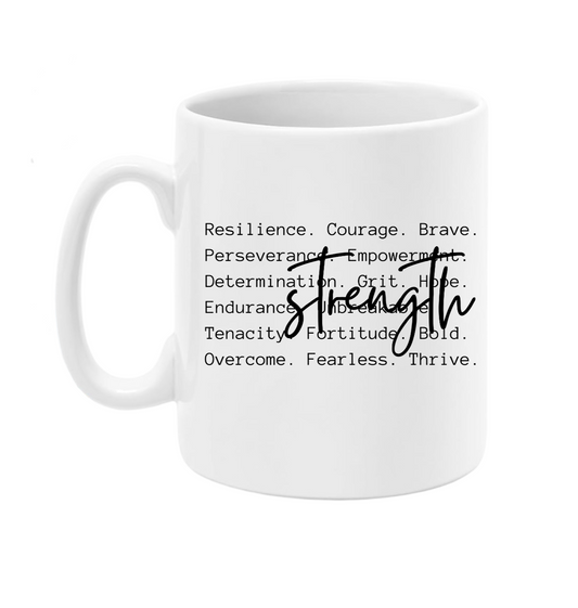 Strength Typewriter, Mug