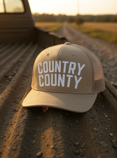 Country County Khaki Trucker Hat