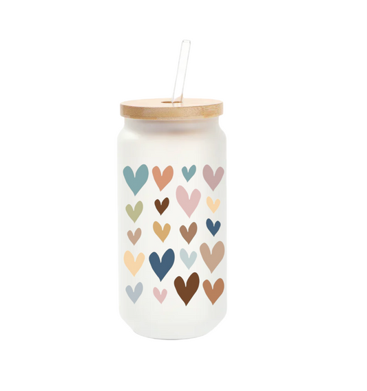 * Spread The Love, Glass Tumbler