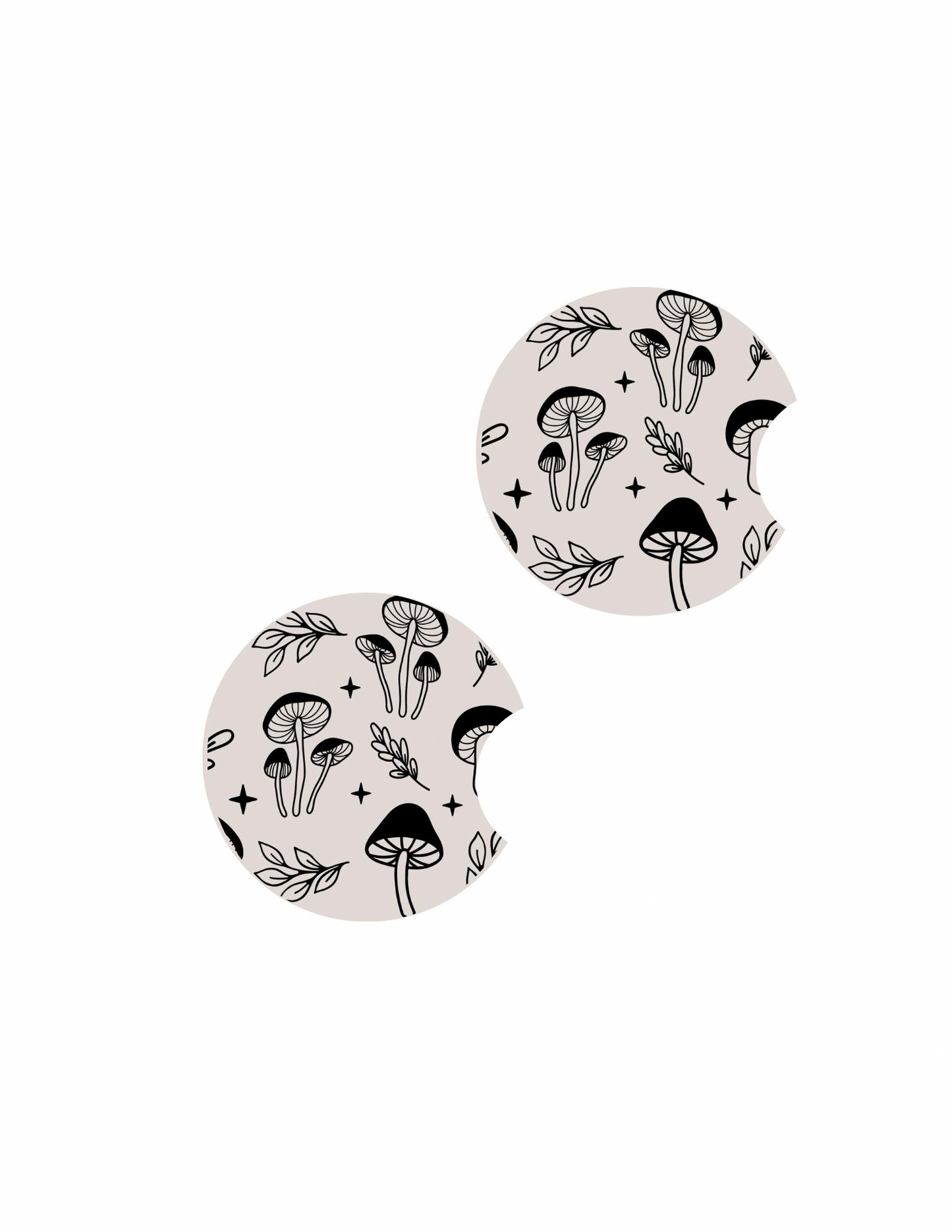 Black Mushrooms, Car Coaster