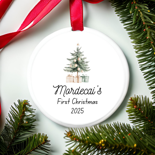 Personalized First Christmas Ornament
