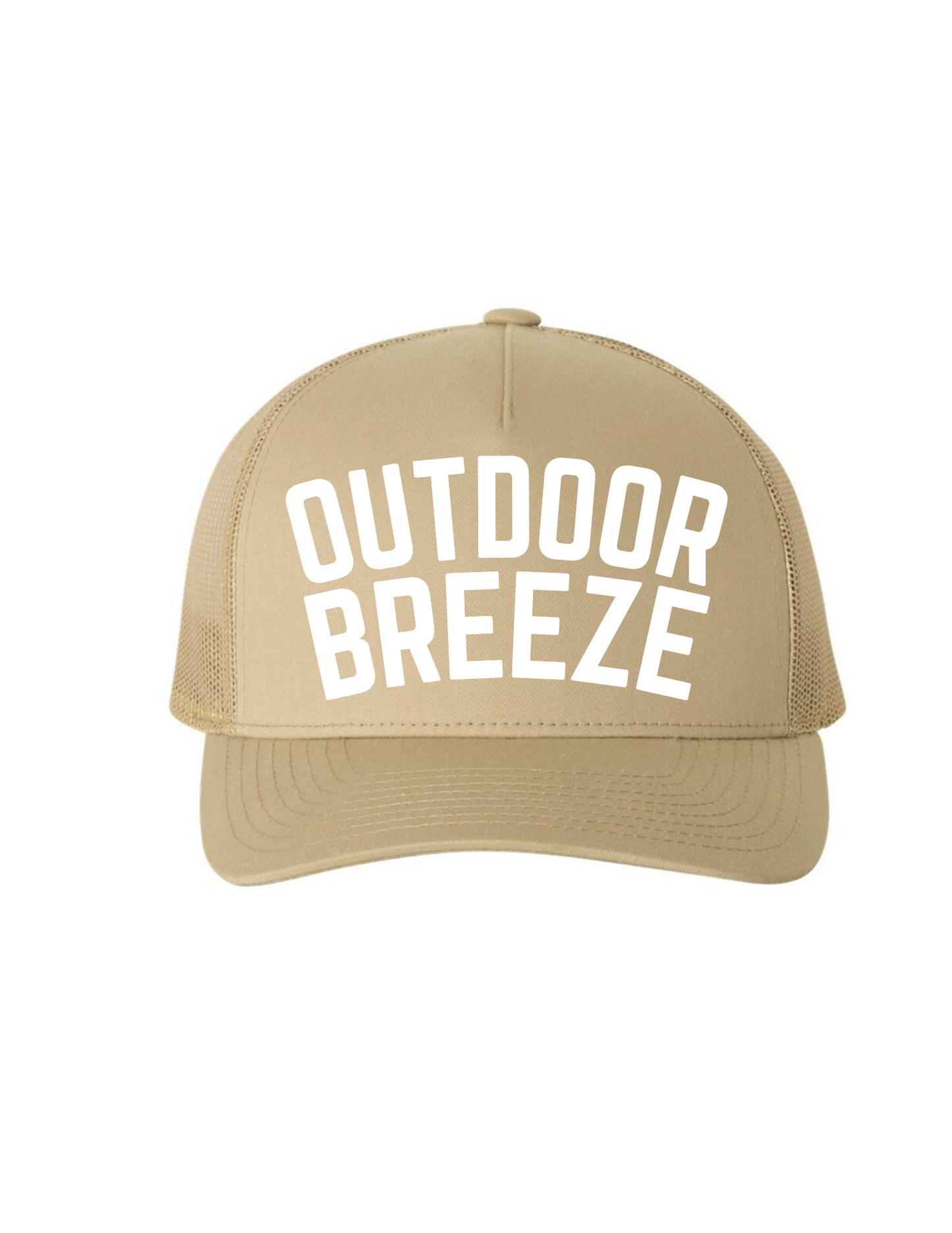 Outdoor Breeze Khaki Trucker Hat