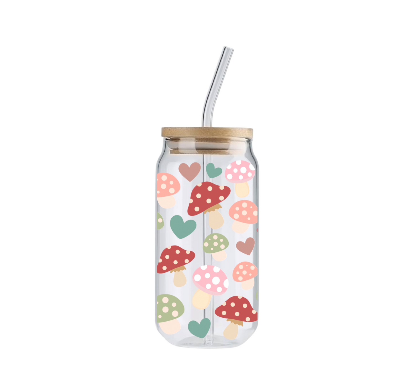 Mushroom Love, 16oz Glass Tumbler