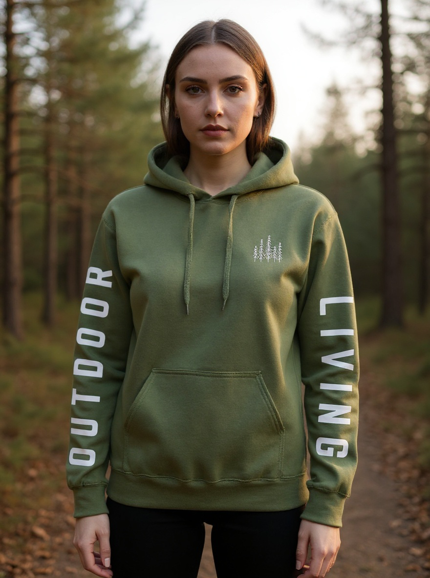 Outdoor Living Military Green Hoodie