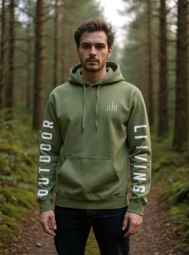 Outdoor Living Military Green Hoodie