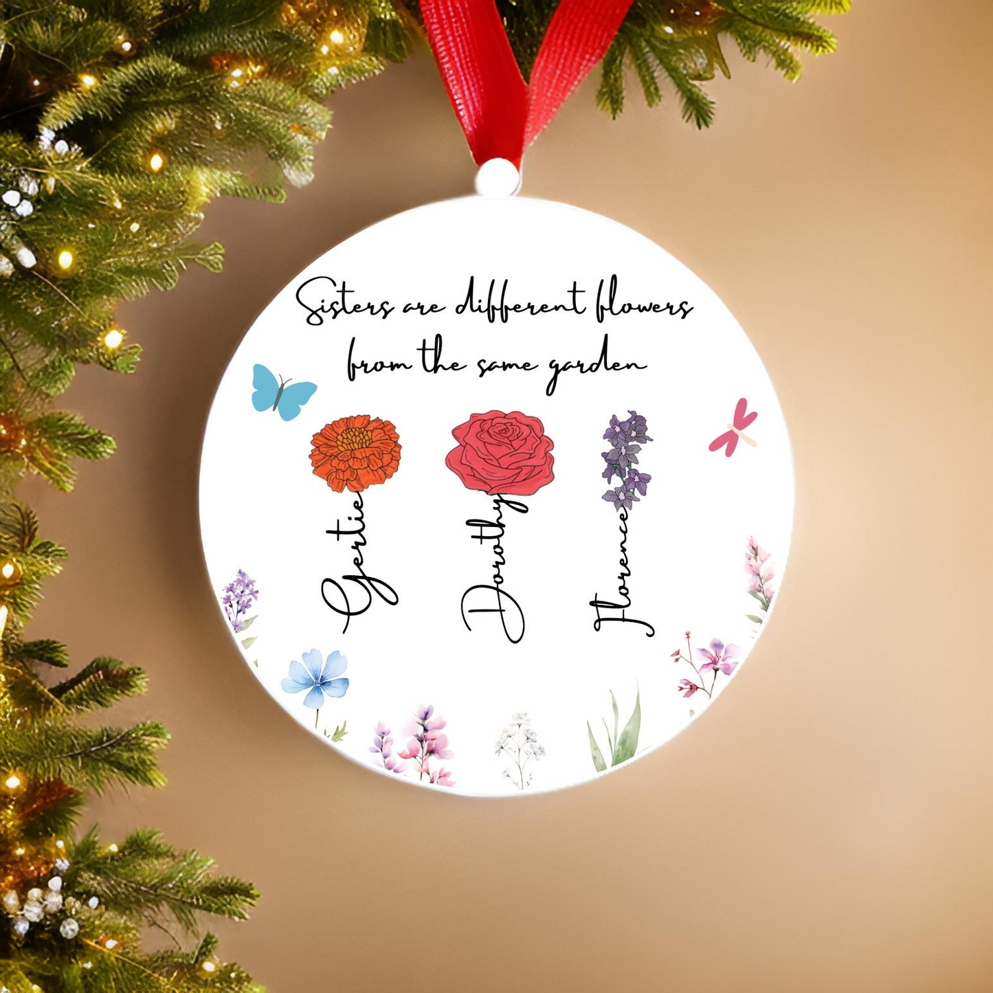 Different Flowers Ornament