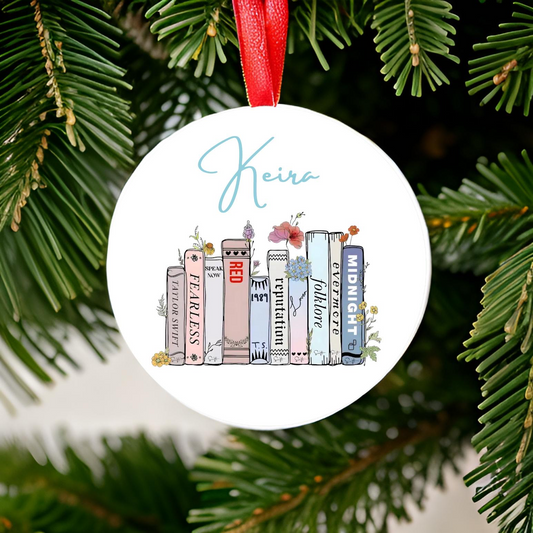 Taylor Swift Bookmas Ornament