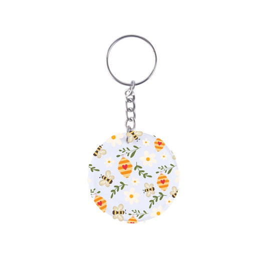Bees + Blooms, Keychain
