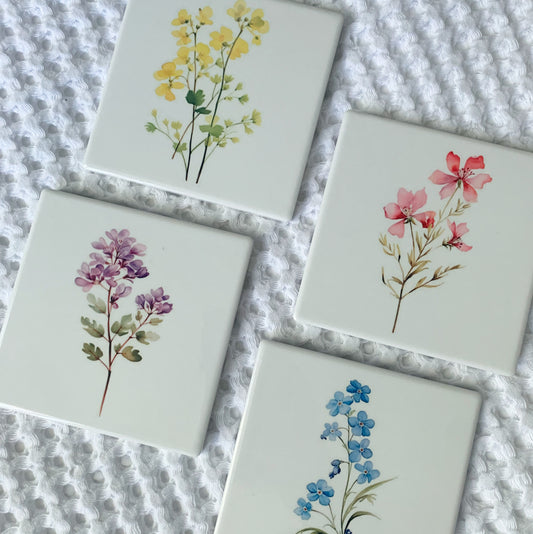 Floral Coasters
