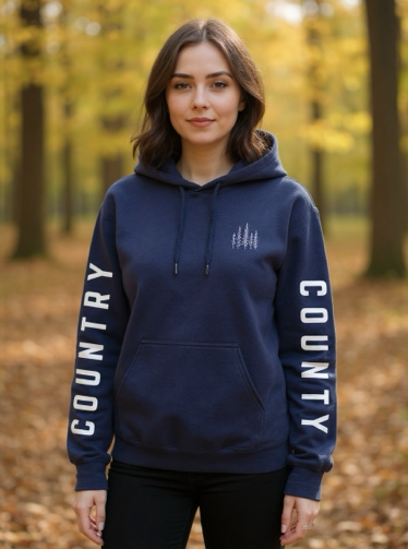 Country County Navy Hoodie