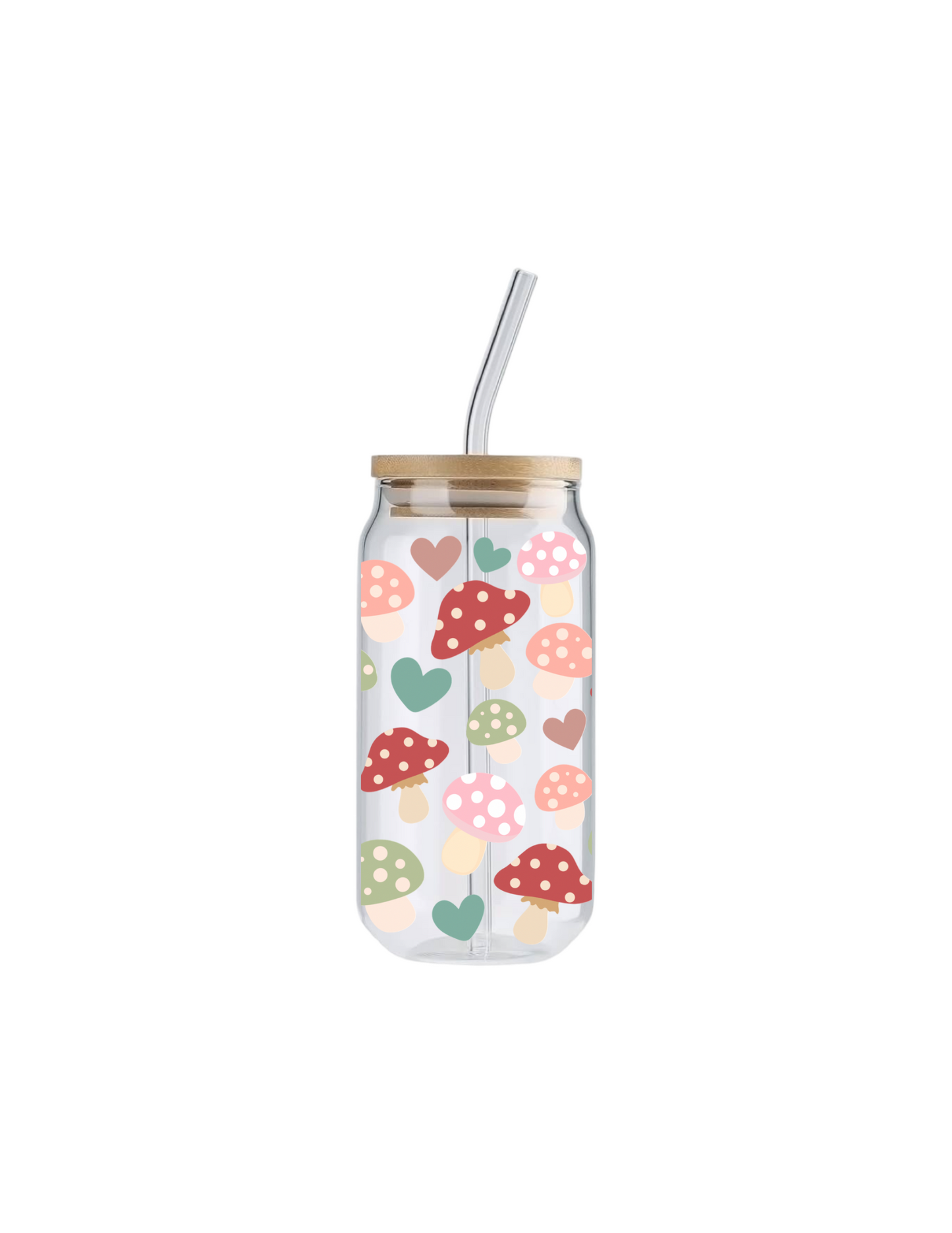 Mushroom Love, 16oz Glass Tumbler