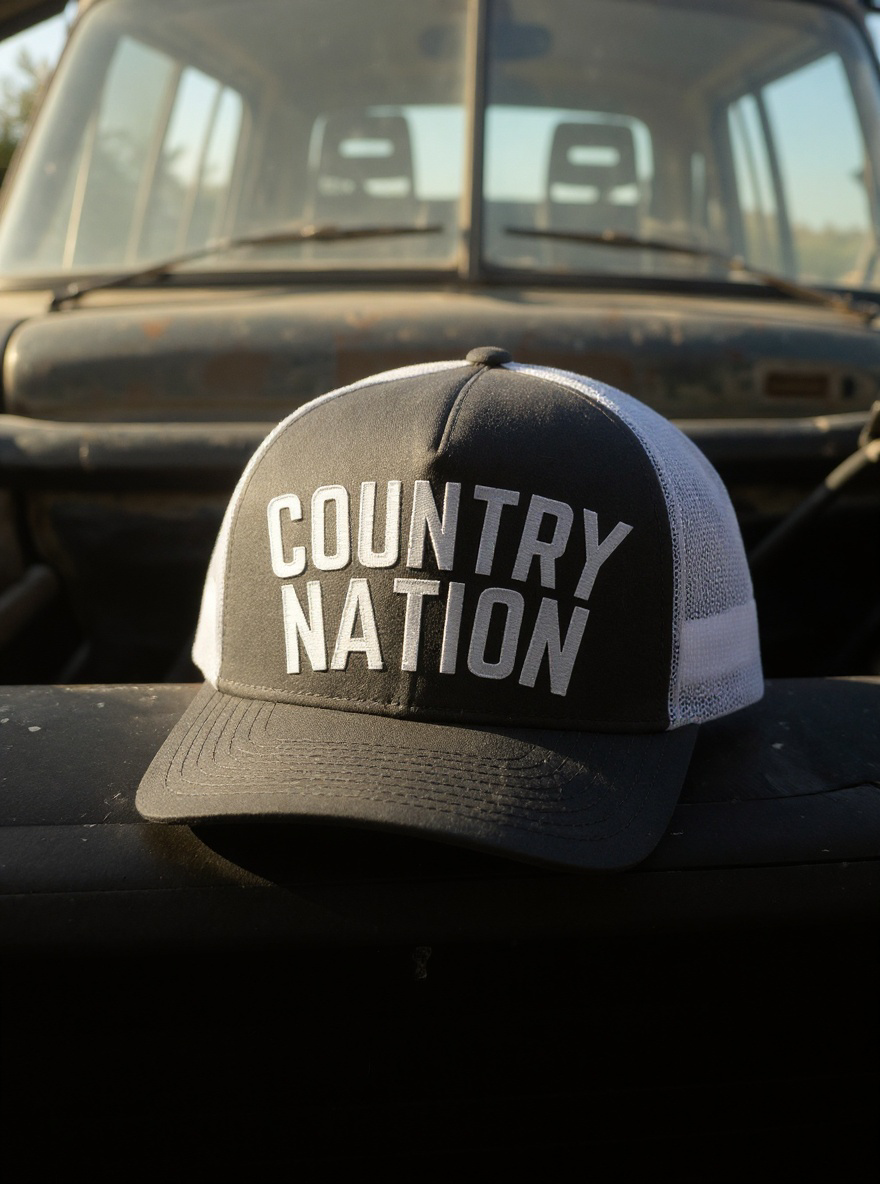 Country Nation Charcoal Trucker Hat