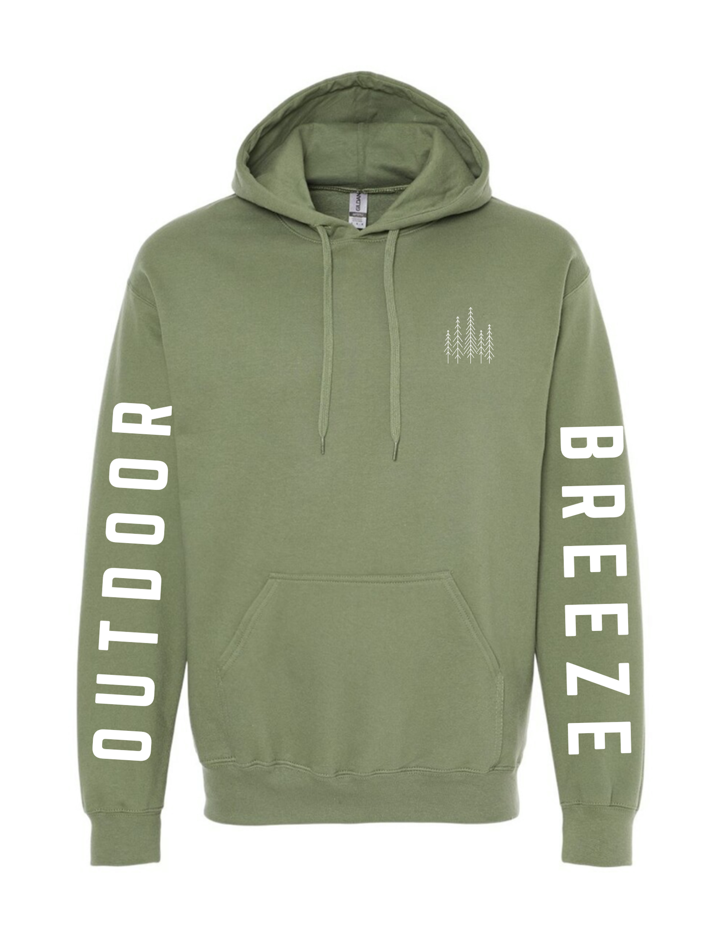 Outdoor Breeze Military Green Hoodie