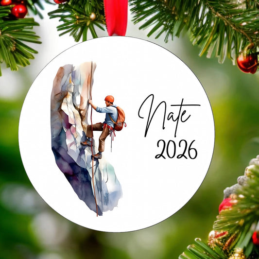 Rock Climber Ornament