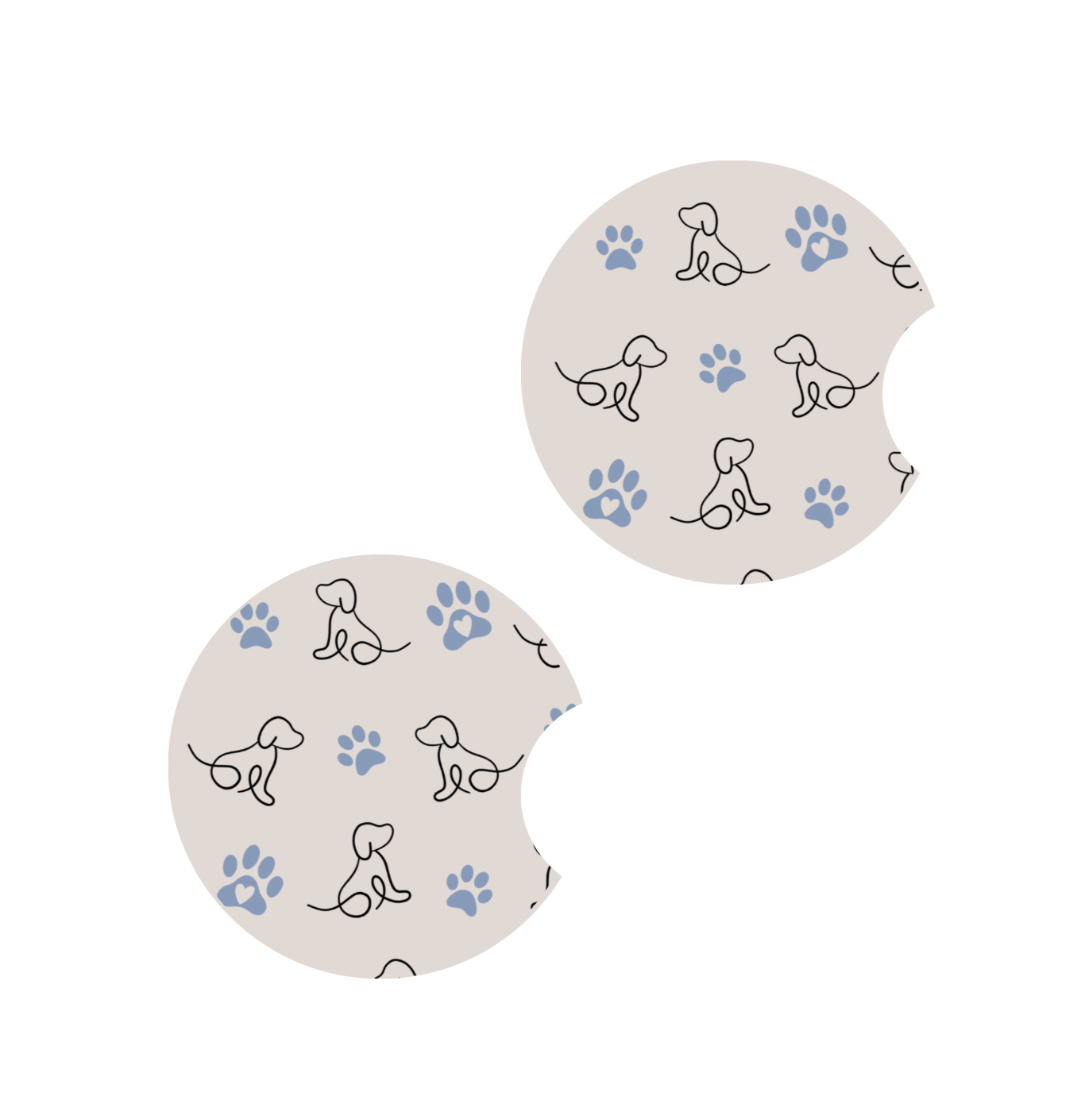 Dogs + Paws, Car Coaster