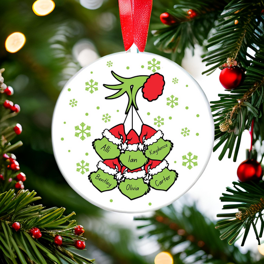 Family Grinch Ornament