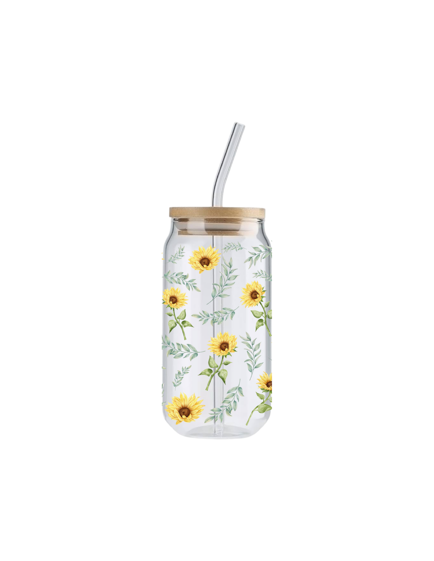 Sunflower Patch, 16oz Glass Tumbler