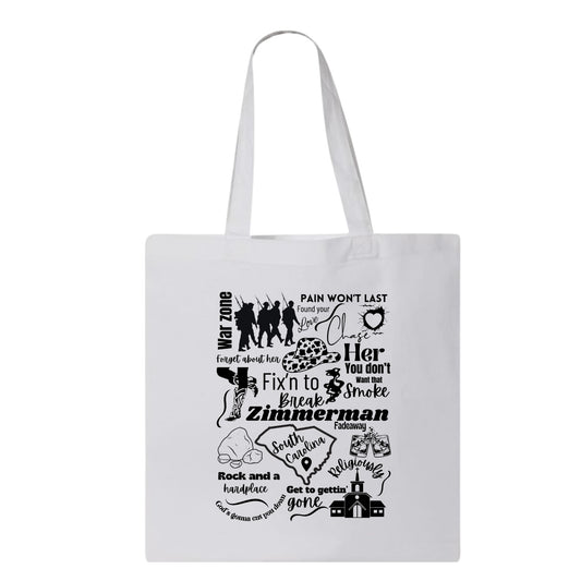 Bailey Zimmerman, Tote Bag