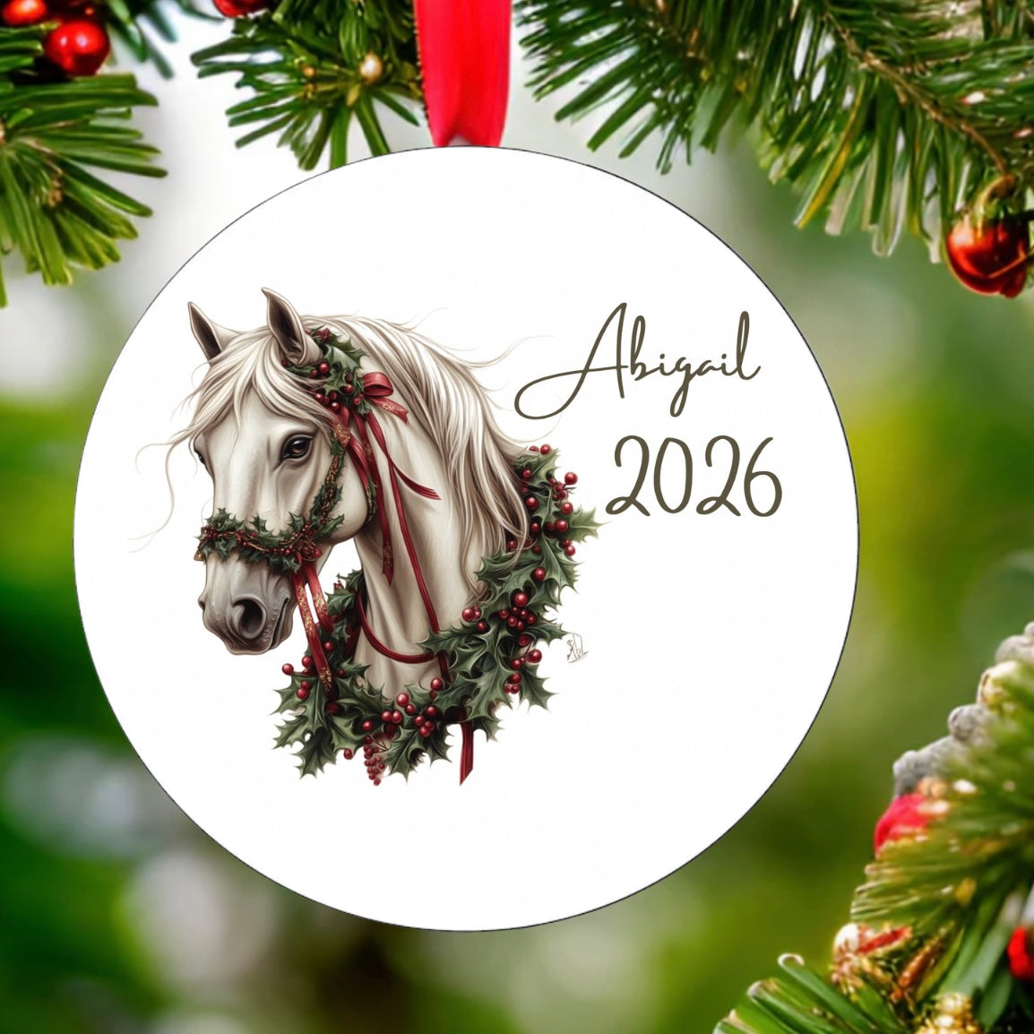 White Horse Ornament
