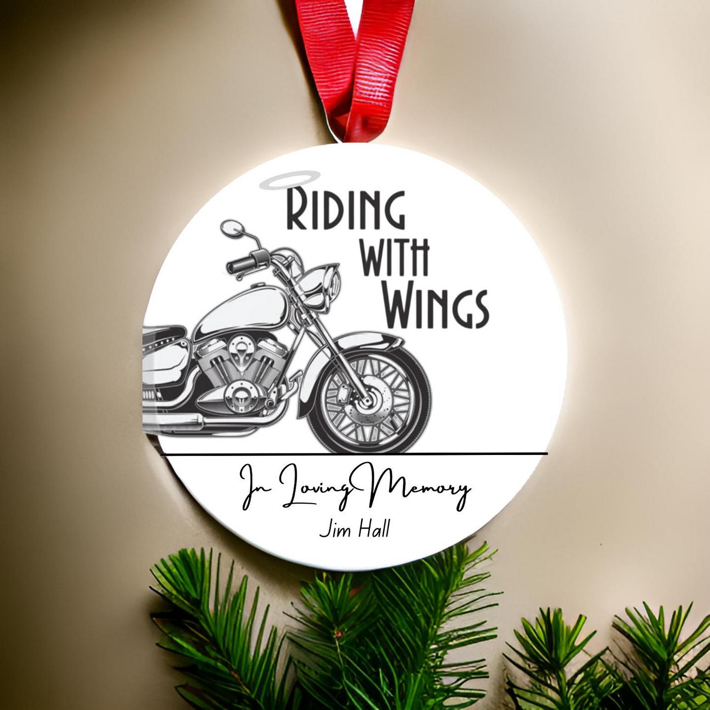 Riding With Wings Ornament