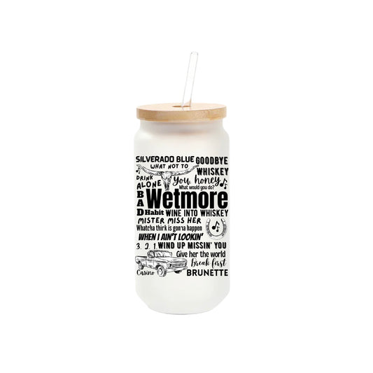 Tucker Wetmore, 16oz Frosted Glass Tumbler