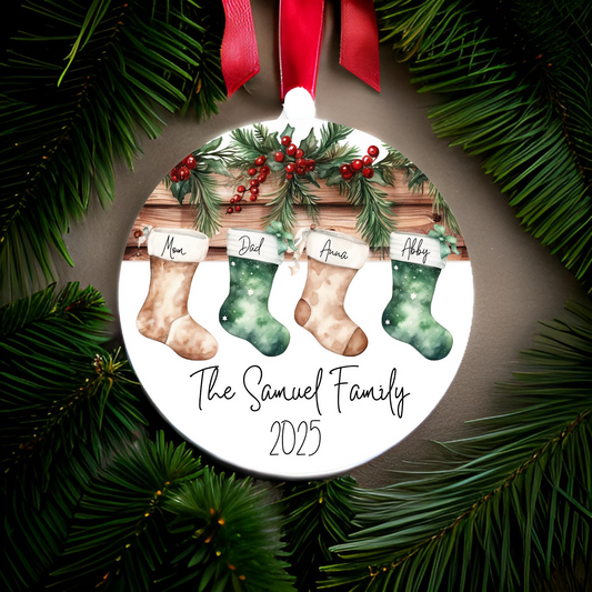 Personalized Stocking Christmas Ornament