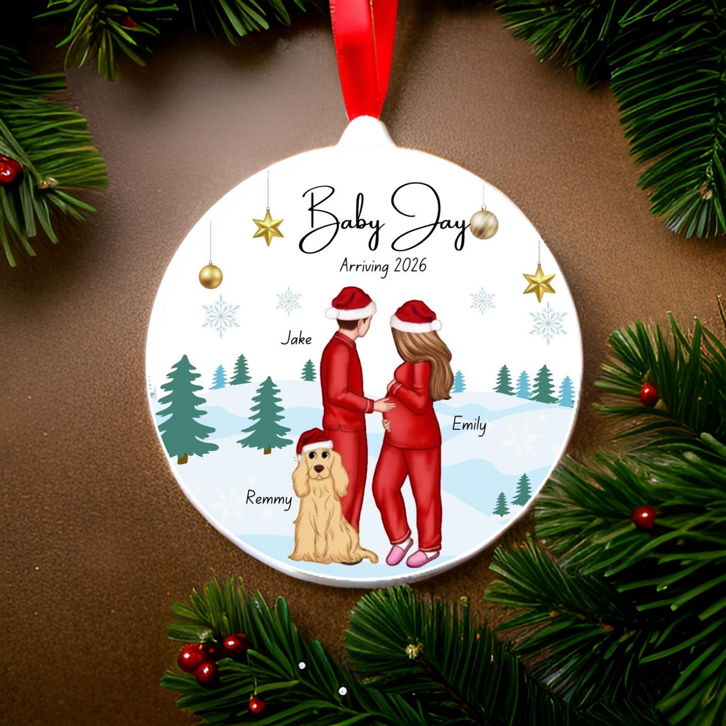 Pregnancy Family Ornament